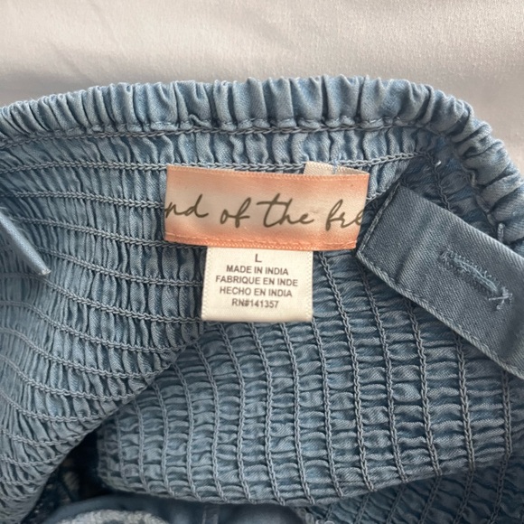 Floral Blue Dress with Sweetheart Bodice - Picture 3 of 4